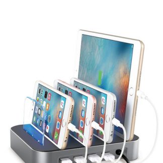 Merkury Innovations 4-Port Charging Station: Space Gray